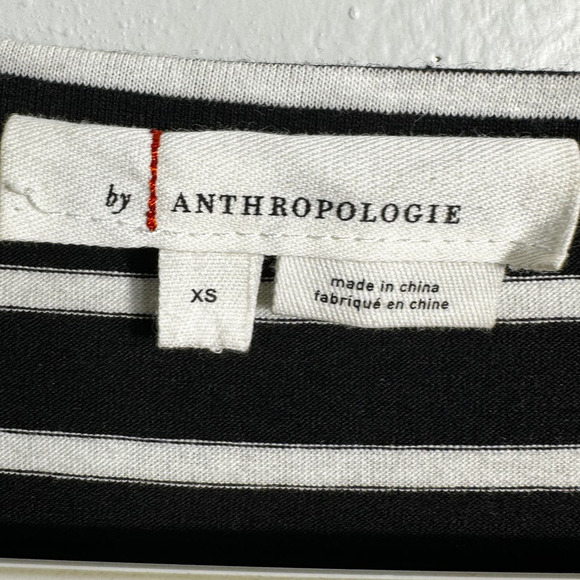 Anthropologie Stripped Bell Sleeve Top - Picture 4 of 4